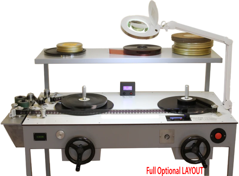Cine 6 Evo film rewinding table
